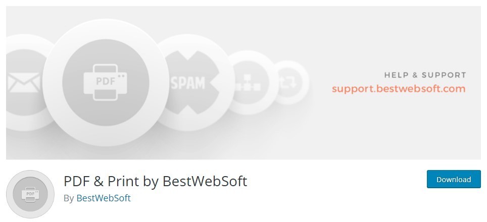 7 Best PDF Viewers Plugins for WordPress 8 PDF and Print by BestWebSoft