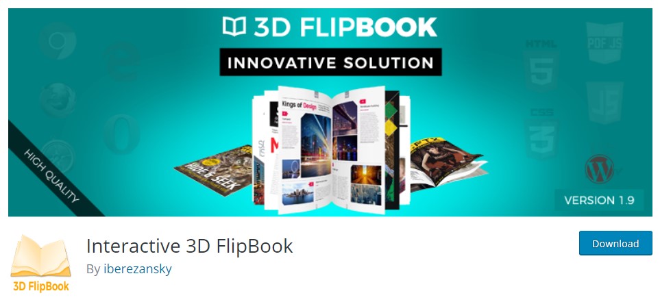 7 Best PDF Viewers Plugins for WordPress 5 interactive 3d flipbook