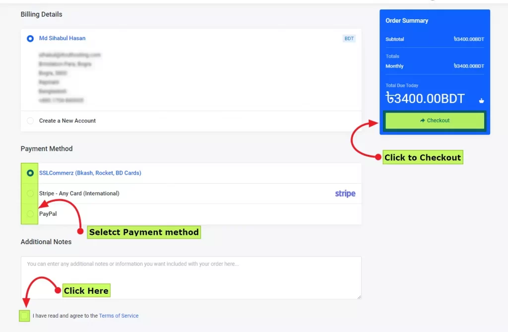 কিভাবে একটি নতুন Cloud VPS server অর্ডার করব? 6 Order VPS 2