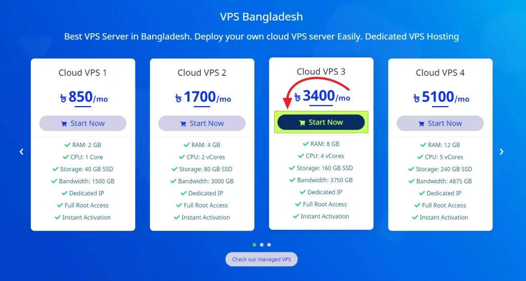 কিভাবে একটি নতুন Cloud VPS server অর্ডার করব? 2 Order VPS 4